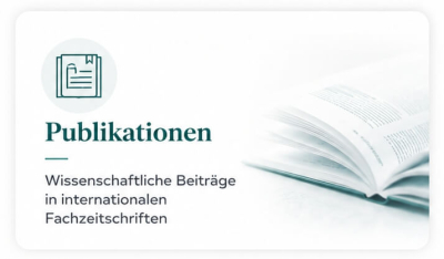 Grafik zu wissenschaftlichen Publikationen und Beiträgen in internationalen Fachzeitschriften
